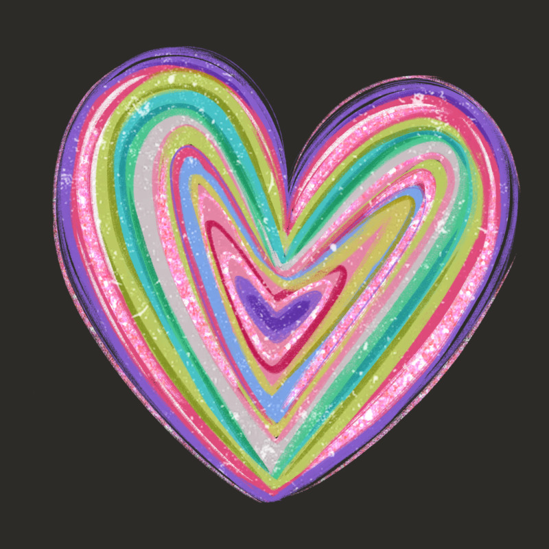 Valentine's Day Colorful Heart Heavy Core Tee by MaliasSmallBusiness | Teevron
