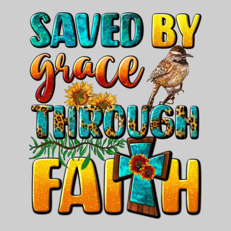 Saved By Grace Through Faith Premium Tee by NancyCooperArtShop | Teevron
