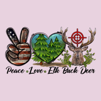 Peace Love Elk Buck Deer Classic Tee | Teevron