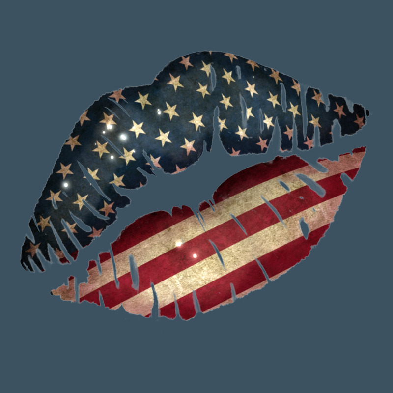 Vintage American Flag Lips Urban Heavy Tee by Bettercallsaul | Teevron