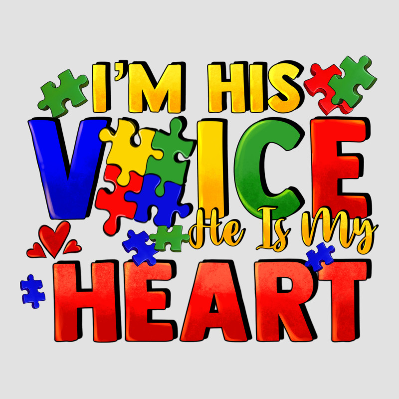 I'm His Voice He Is My Heart Premium Hoodie by FaDigitalArtStudio | Teevron