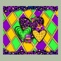 Mardi Gras Hearts Urban Heavy Tee | Teevron