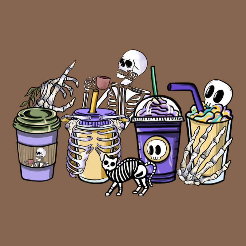 Skeleton Coffee Cups Premium Tee by NancyCooperArtShop | Teevron