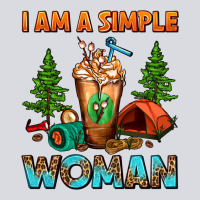 I Am A Simple Woman Camping Frappe Zipper Hoodie | Teevron
