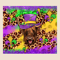Highland Cow Mardi Gras Tumbler Urban Heavy Tee | Teevron