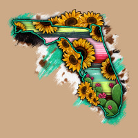 Florida Map With Sunflower And Serape Cactus Vintage Hoodie | Teevron