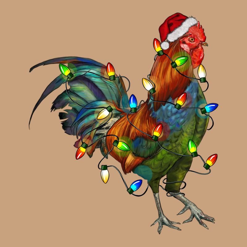 Christmas Lights Rooster Vintage Tee by RanaPortraitStore | Teevron