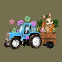 Easter Tracktor Bunny Carrot Flowers  Egg Vintage Hoodie | Teevron