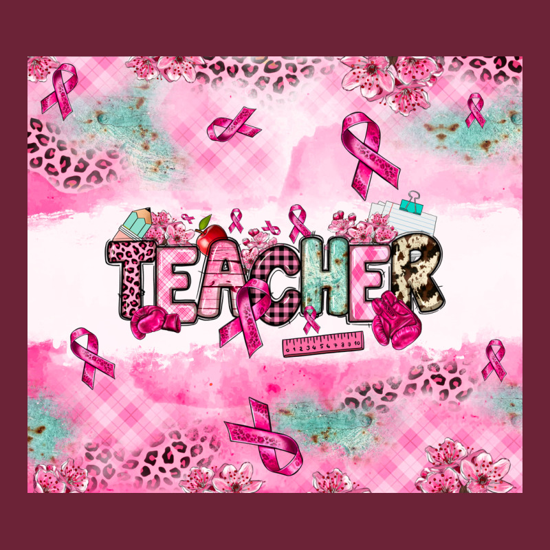 Breast Cancer Teacher Long Sleeve Tee by NancyCooperArtShop | Teevron