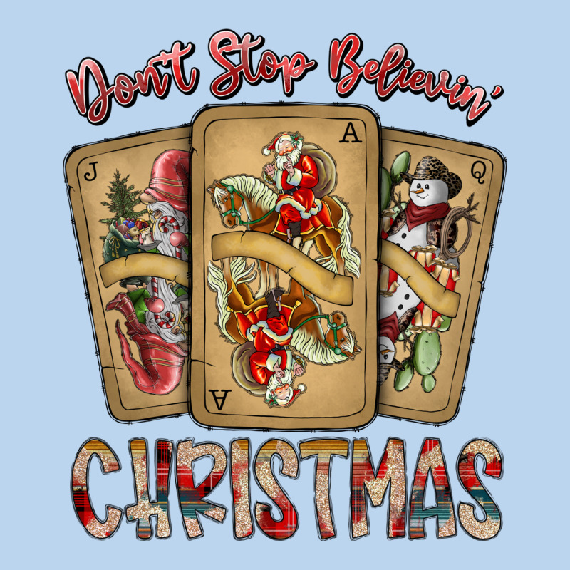 Dont Stop Believin Christmas Classic Tee by SublimationCraftShop | Teevron