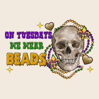 On Tuesdays We Wear Beads Skull Zipper Hoodie | Teevron