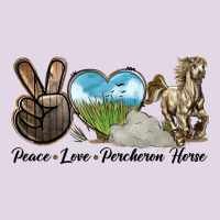 Peace Love Percheron Horse Classic Tee | Teevron
