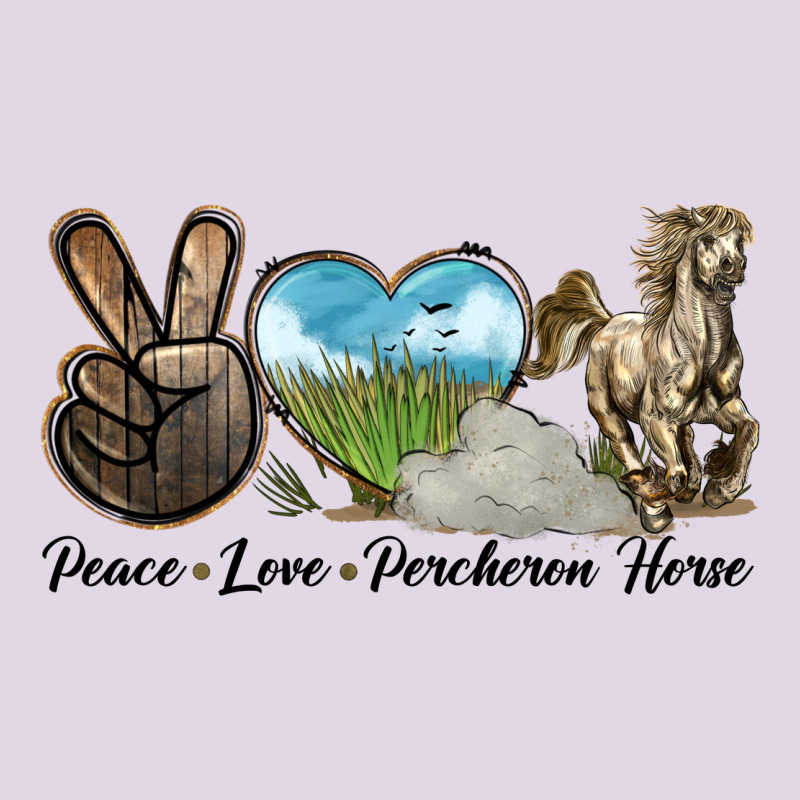 Peace Love Percheron Horse Classic Tee by LillyAllenDesigns | Teevron