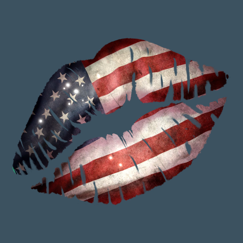 American Flag Lips Urban Heavy Tee by Bettercallsaul | Teevron