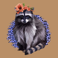 Raccoon With Flowers Vintage Hoodie | Teevron