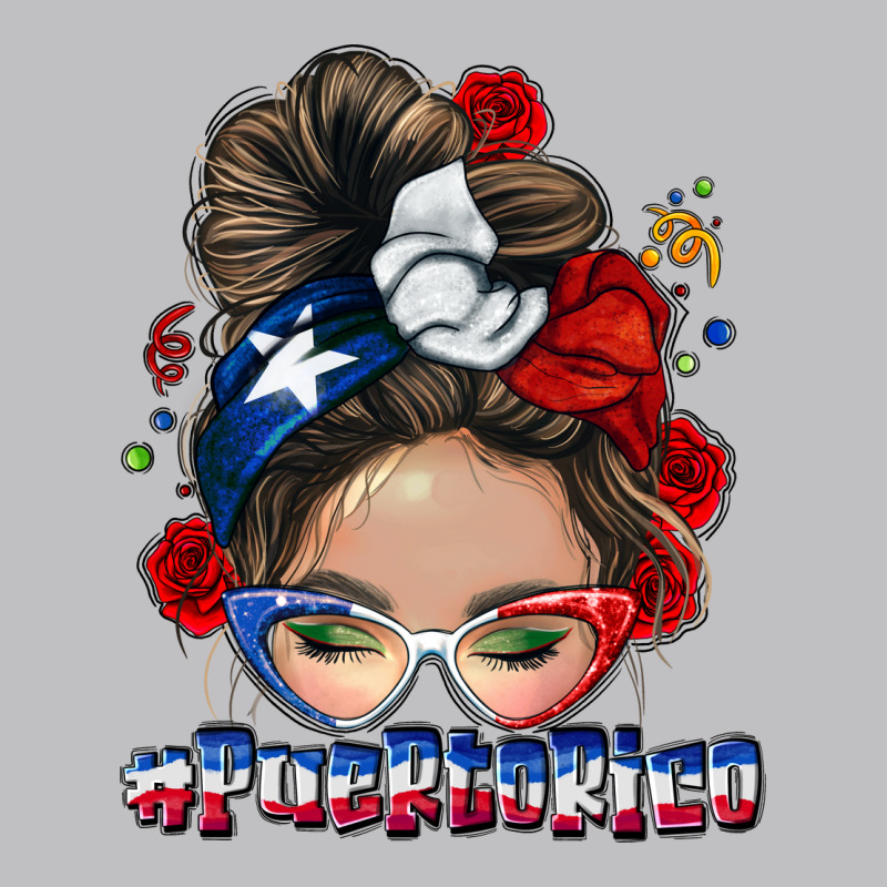 Puerto Rico Messy Bun Long Sleeve Tee by NancyCooperArtShop | Teevron