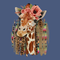 Giraffe With Floral Vintage Hoodie | Teevron
