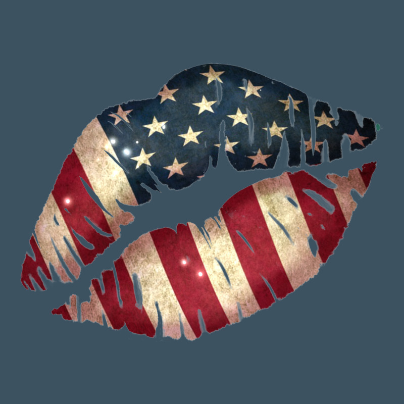 Vintage American Flag Lips Urban Heavy Tee by Bettercallsaul | Teevron