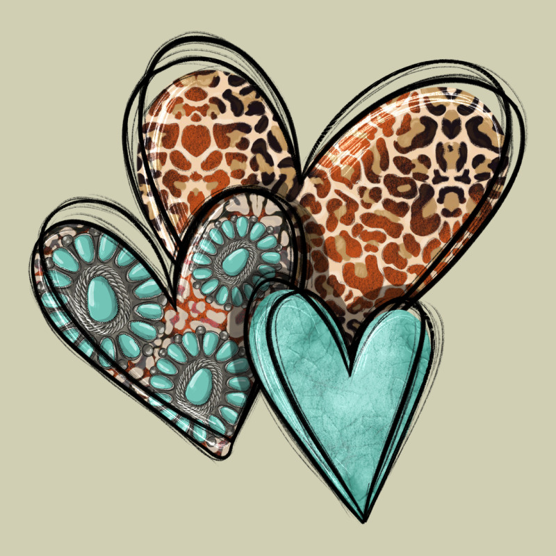 Western Love Hearts Heavy Core Tee by MaliasSmallBusiness | Teevron