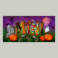 Halloween Mini License Plate Heavyweight Hoodie | Teevron