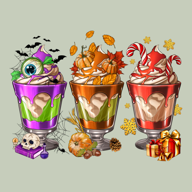 Hallothanksmas Coffee Cups Long Sleeve Tee by NancyCooperArtShop | Teevron