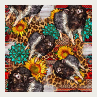Baby Hampshire Pig Sunflowers Seamless Pattern Zipper Hoodie | Teevron