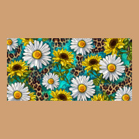 Sunflower And Daisy With Leopard Vintage Tee | Teevron