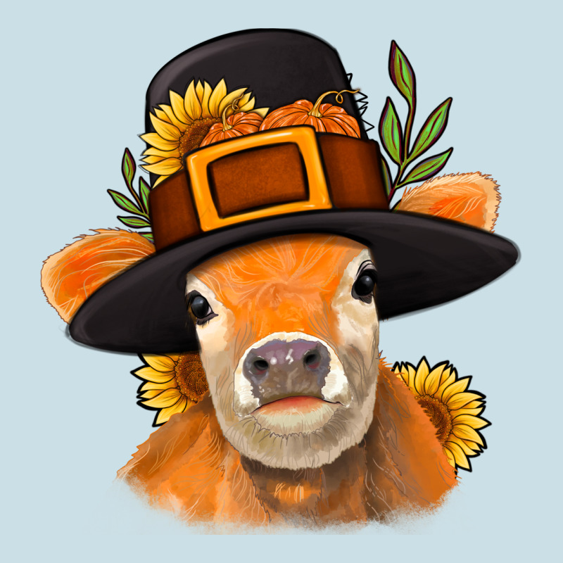 Thanksgiving Cow Ladies Tee by NancyCooperArtShop | Teevron