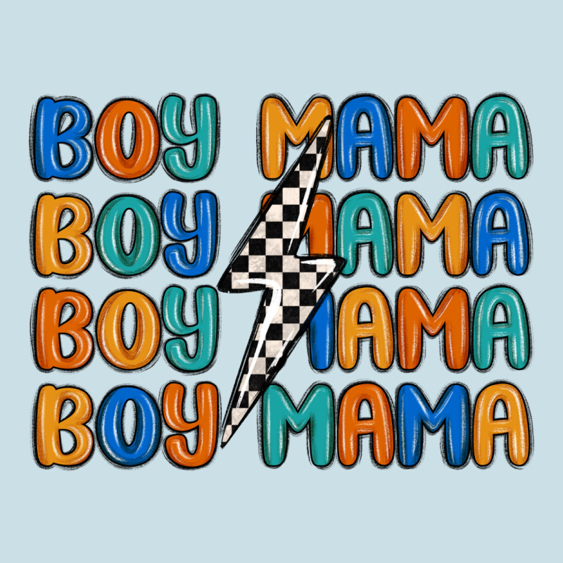 Boy Mama Lightning Bolt Ladies Tee by MaliasSmallBusiness | Teevron