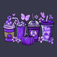 Cancer Coffee Cups Purple Ribbon Long Sleeve Tee | Teevron