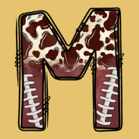 Name Footballcow Print Letter M Premium Sweatshirt | Teevron