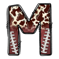 name footballcow print letter m | Teevron