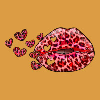 Kiss With Leopard And Hearts Urban Heavy Tee | Teevron