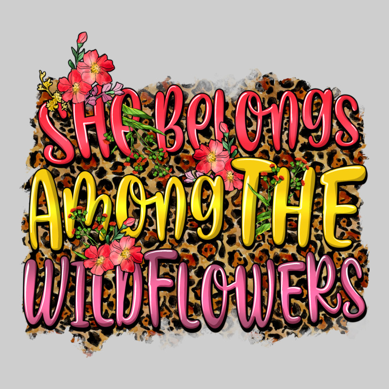 She Belongs Among The Wildflowers Premium Tee by NancyCooperArtShop | Teevron