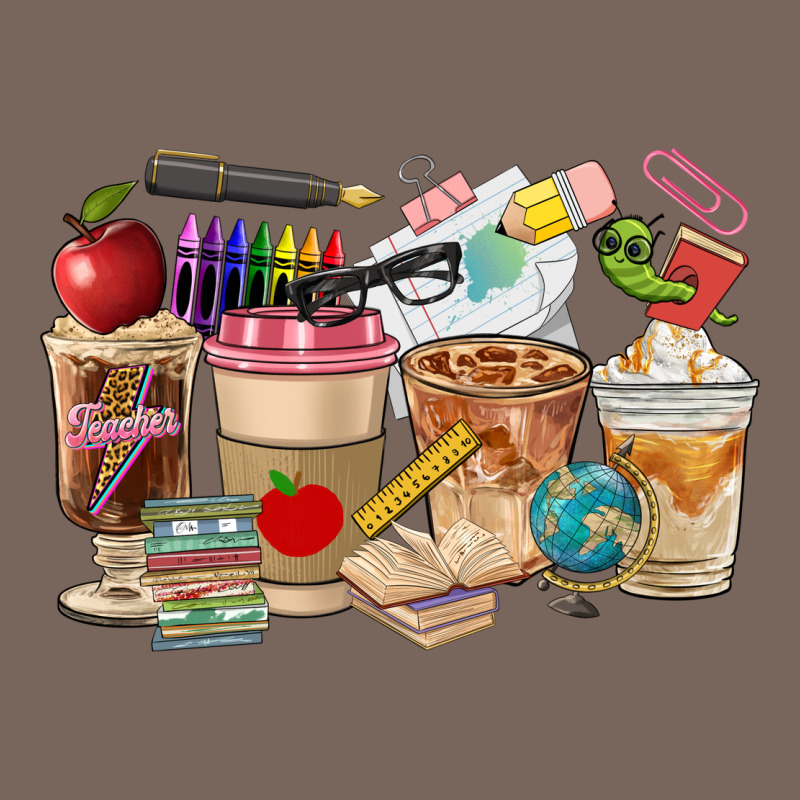 Teacher Coffee Cups Premium Hoodie by FaDigitalArtStudio | Teevron
