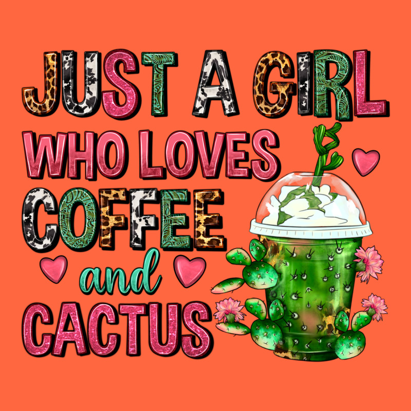 Just A Girl Who Loves Coffee And Cactus Frappe Premium Hoodie by FaDigitalArtStudio | Teevron
