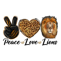 Peace Love Lion Head Classic Tee | Teevron