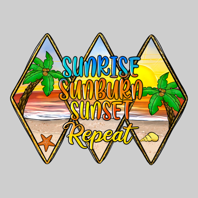 Sunrise Sunburn Sunset Repeat Premium Tee by JahusDesignShop | Teevron