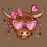 Valentines Day Long Haired Cow Premium Tee | Teevron