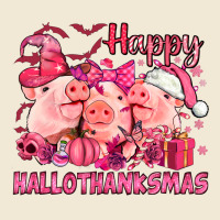 Happy Hallothanksmas Pigs Pink Ladies Tee | Teevron