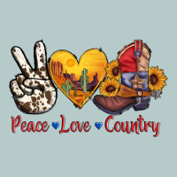 Peace Love Country American Texas Flag Boots Heavy Core Tee | Teevron