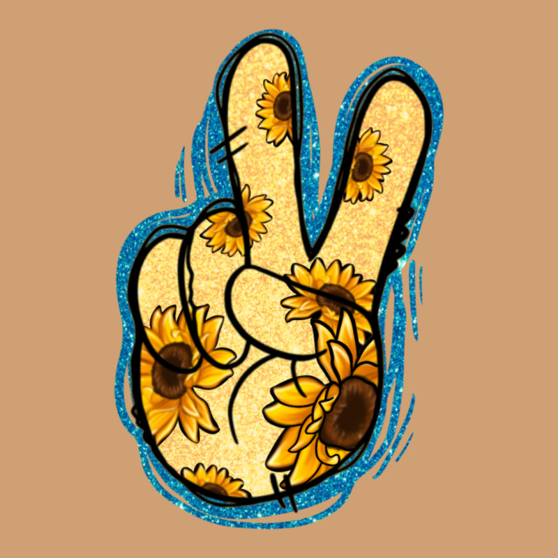 Yellow Glitter Sunflower Peace Sign Vintage Tee by Jasminsmagicworld | Teevron