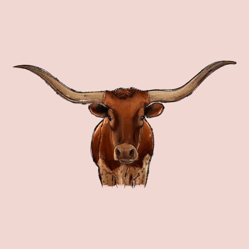 Texas Longhorn Illustration Premium Sweatshirt by CowhideDigitalArt | Teevron