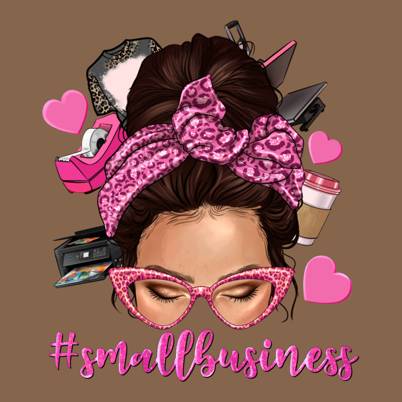 Small Business Messy Bun Premium Tee by NancyCooperArtShop | Teevron