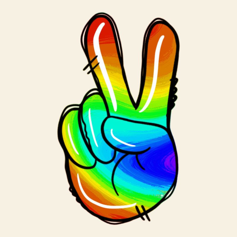 Rainbow Peace Sign Vintage Tee by Jasminsmagicworld | Teevron