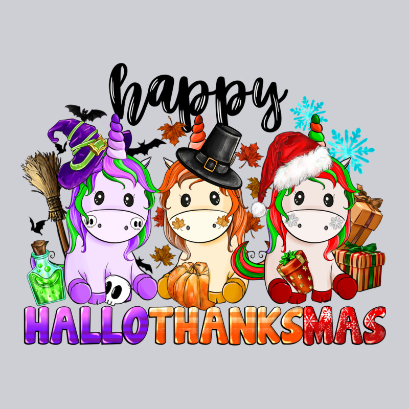 Happy Hallothanksmas Unicorn Heavyweight Sweatshirt by CowGirlArtShop | Teevron
