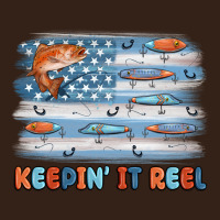 Fishing Lure Flag Keepin' It Reel Heavy Core Tee | Teevron