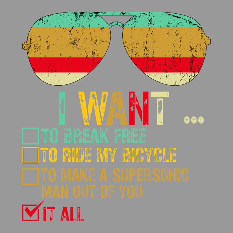 I Want To Break Free To Ride My Bicycle Want It All Vintage Hoodie by Bettercallsaul | Teevron