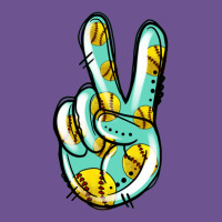 Softball Peace Sign Vintage Tee | Teevron