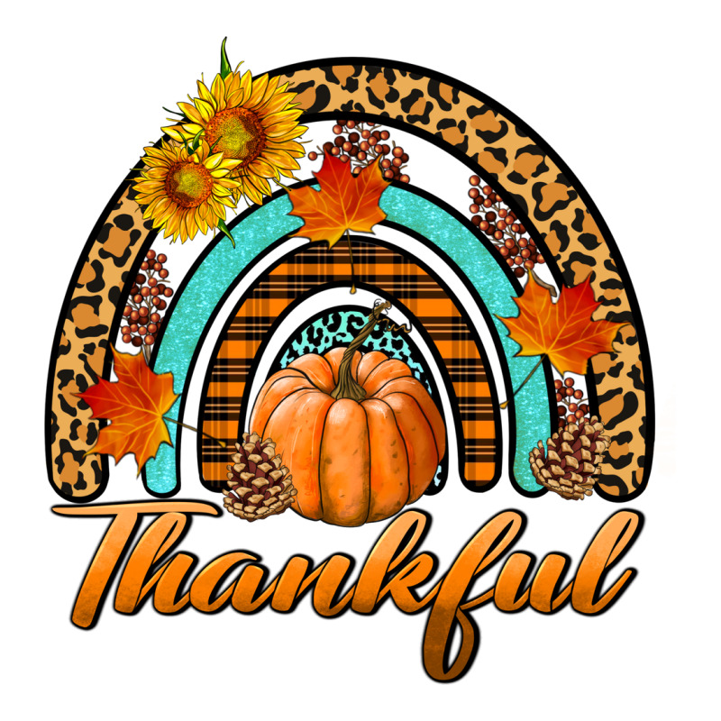 Thankful Pumpkin Rainbow Heavyweight Hoodie by BundleAndBundleShop | Teevron